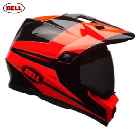 Bell BELL MX-9 ADV MIPS Stryker Flo MX/Enduro buksisak fekete/flu narancs