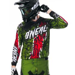  O'Neal O'NEAL Element Racewear Vandal cross mez fekete/zld/piros